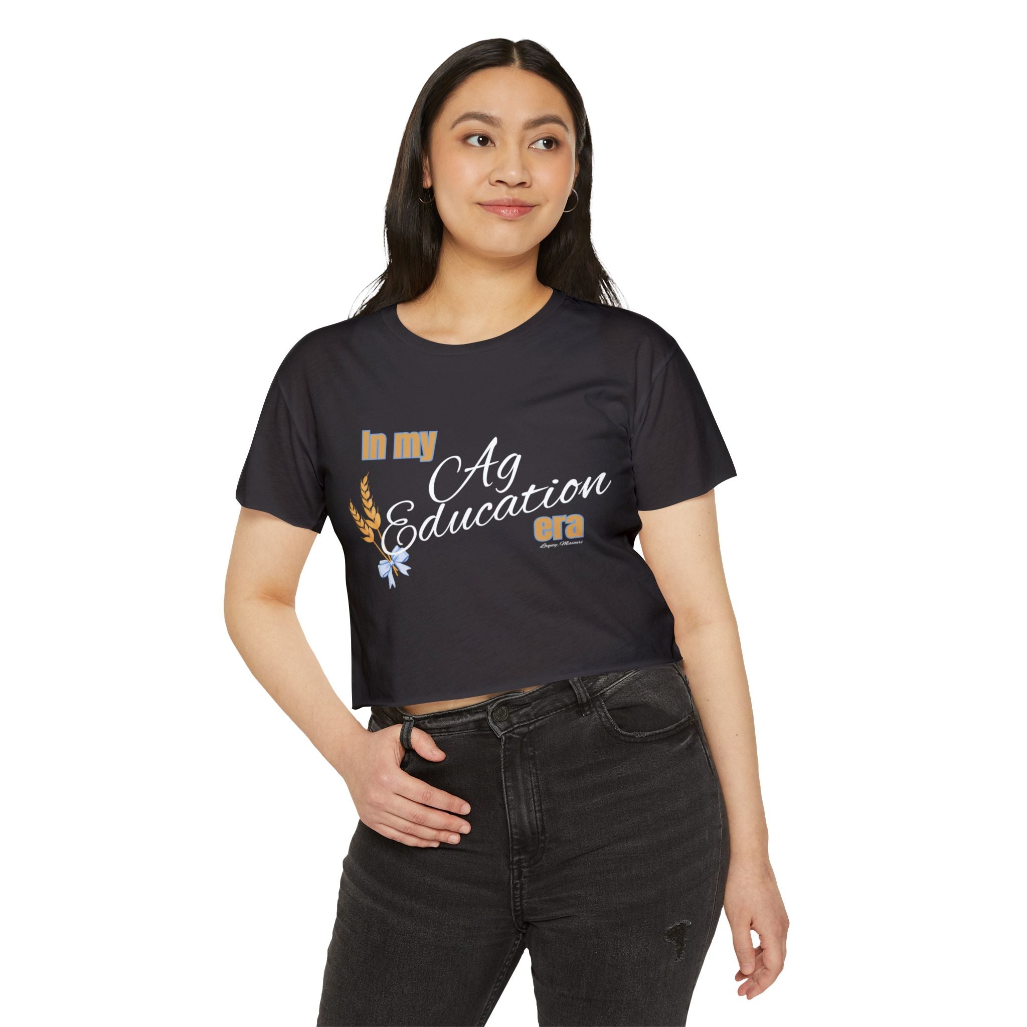 Crop Top — "In My Ag Education Era" Feminine Farm Festival Tee