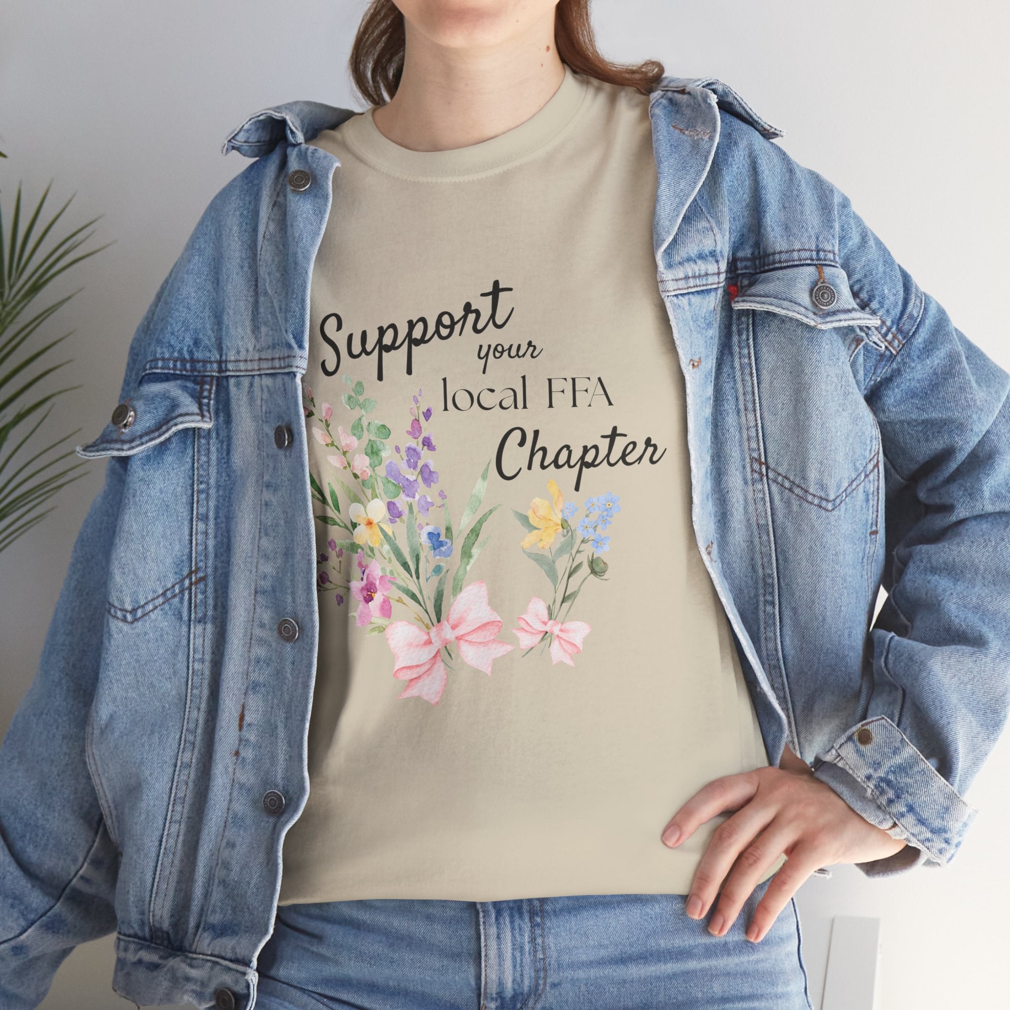 Support Your Local FFA Chapter T‑Shirt — Watercolor Floral Tee