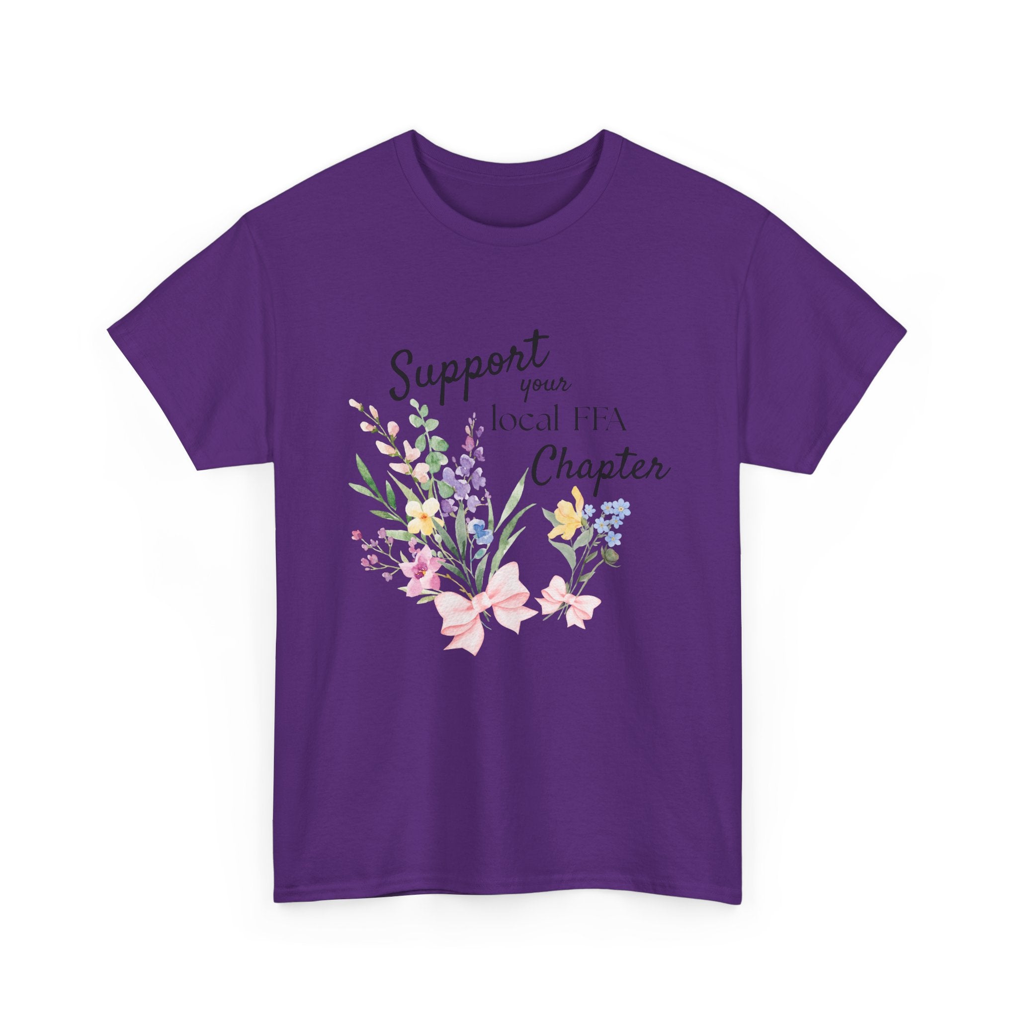 Support Your Local FFA Chapter T‑Shirt — Watercolor Floral Tee
