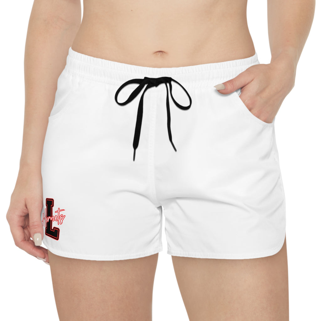 Casual Women's Athletic Shorts  — Lightweight Workout Shorts - Hornets Logo