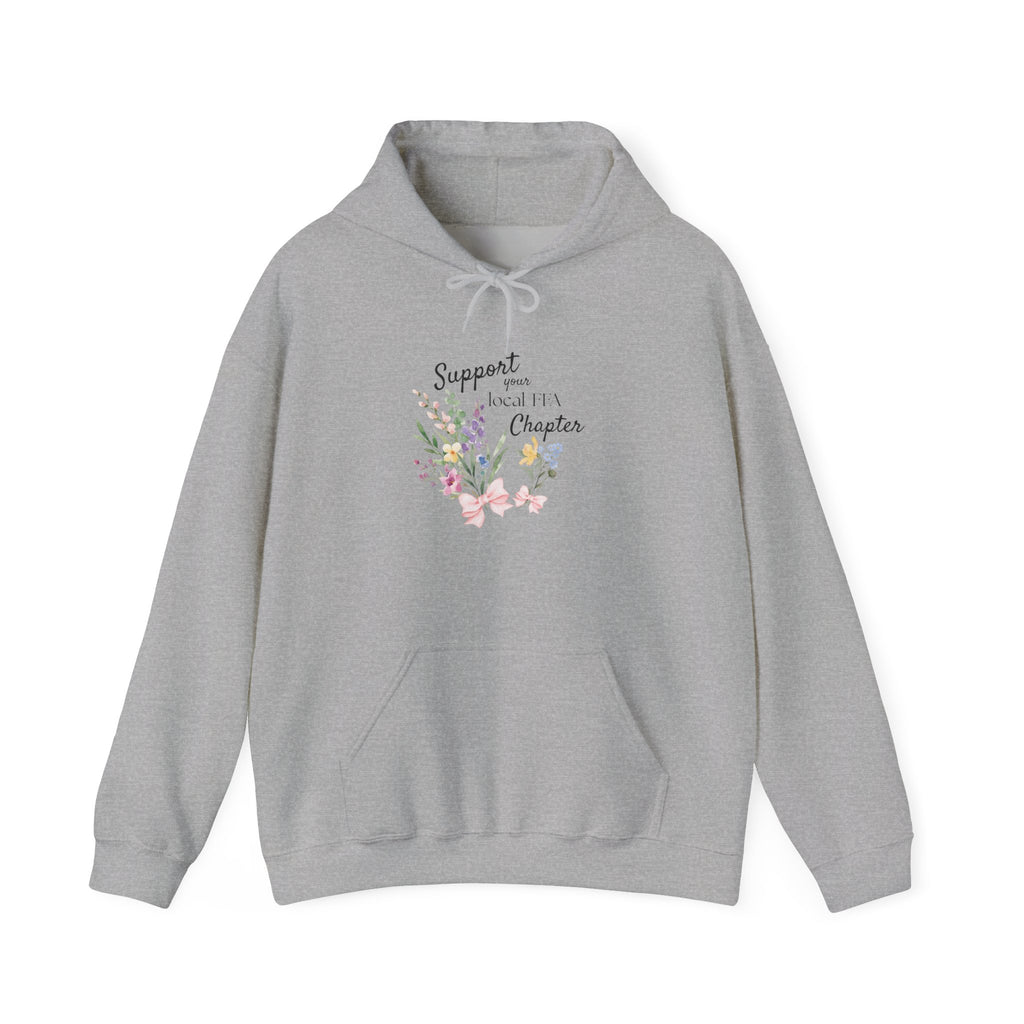 Support Local FFA Chapter Hoodie — Floral Inspirational Sweatshirt