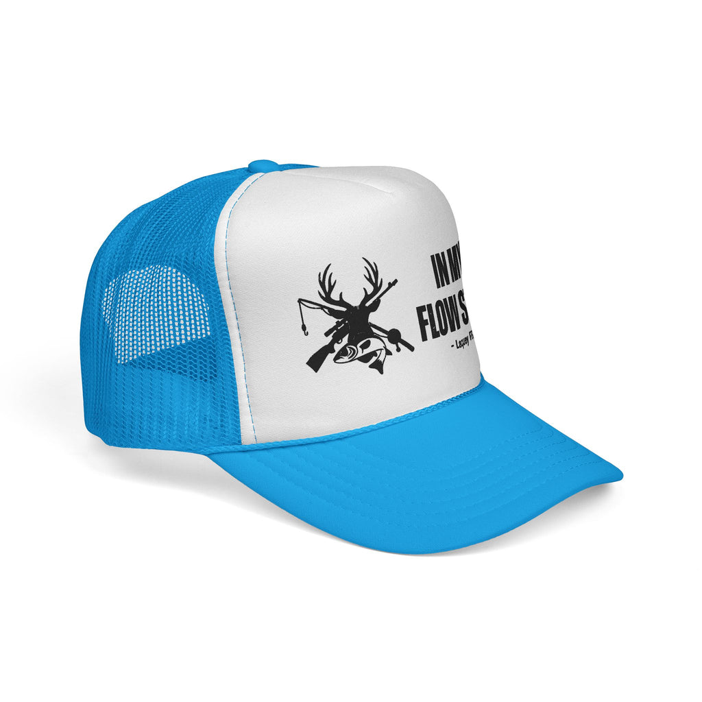 Trucker Cap — “In My Flow State” Hunting Deer Skull Mesh Hat