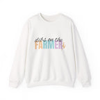 Farmer Vibes Crewneck Sweatshirt – "Dibs on the Farmer" Pastel Graphic