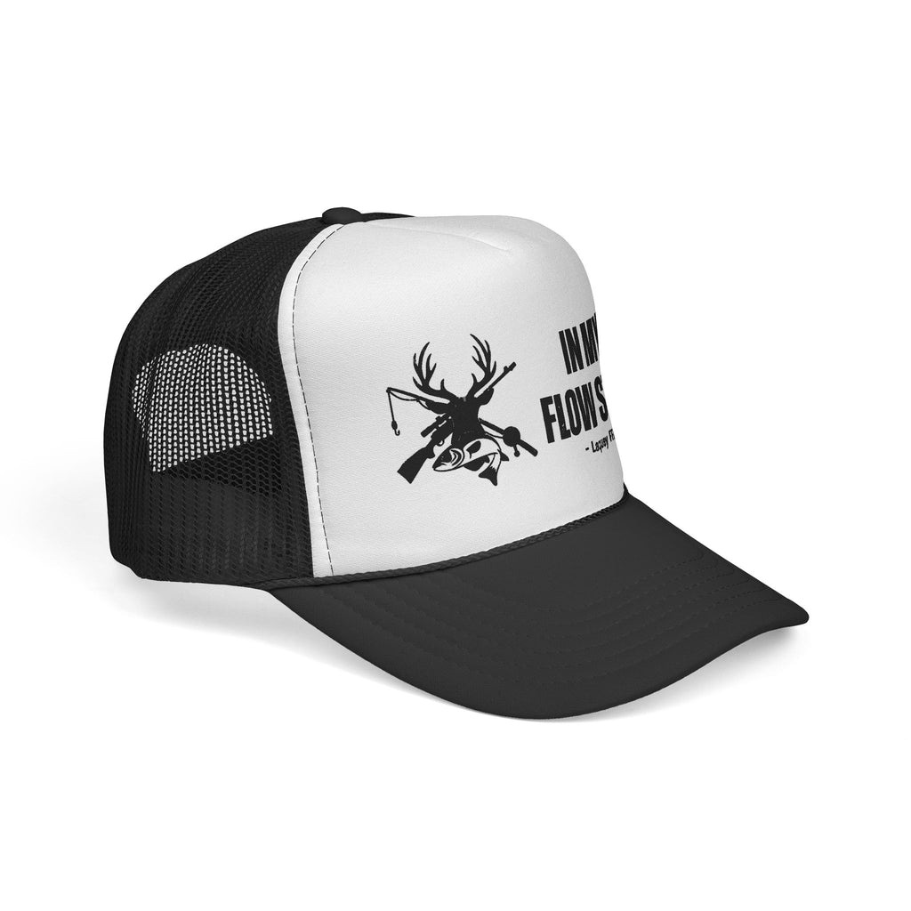 Trucker Cap — “In My Flow State” Hunting Deer Skull Mesh Hat