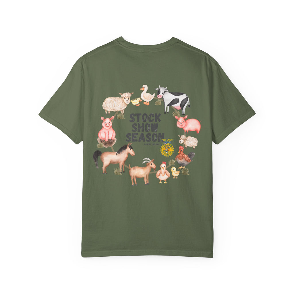 Stock Show Season T-Shirt — Farm Animal Circle Graphic