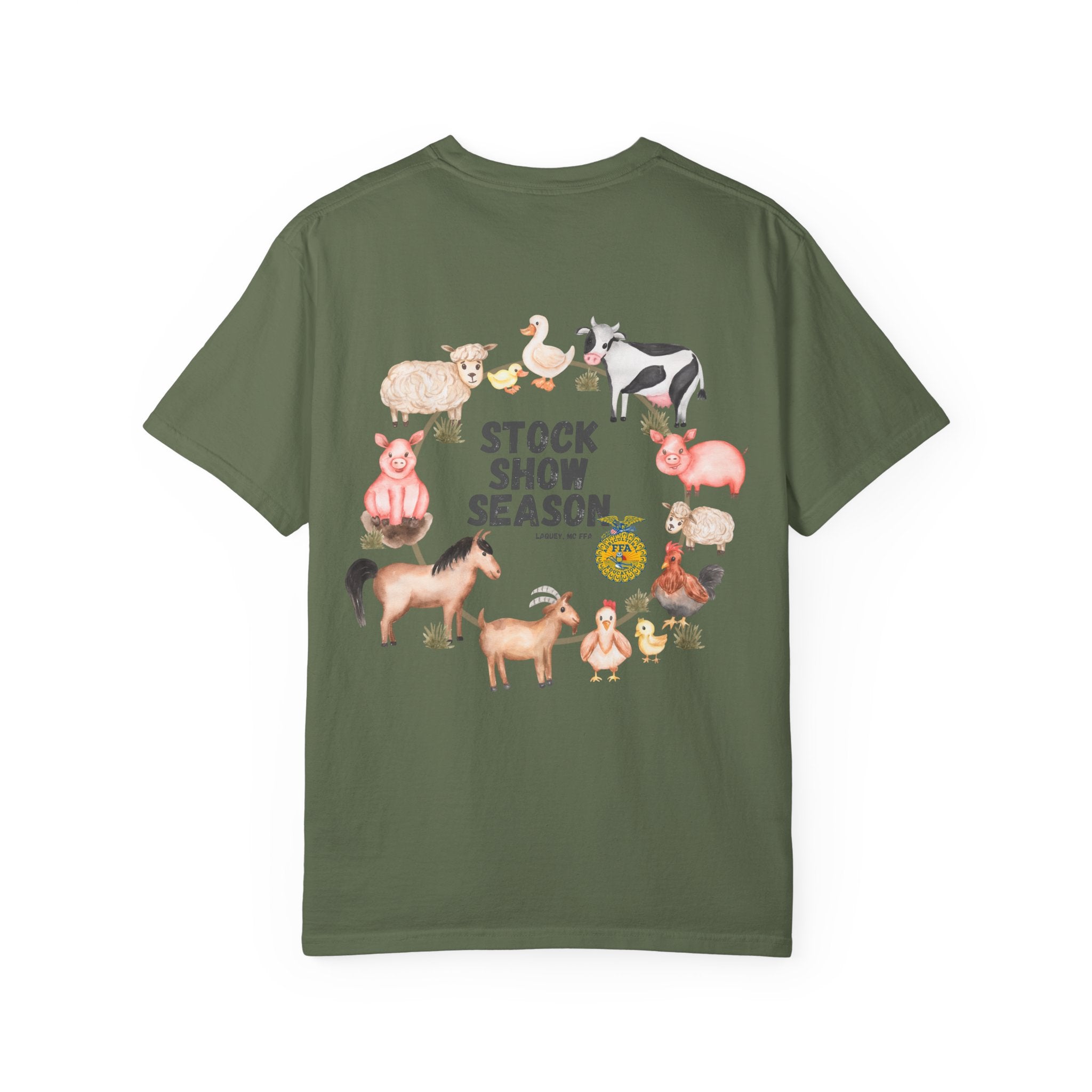 Stock Show Season T-Shirt — Farm Animal Circle Graphic