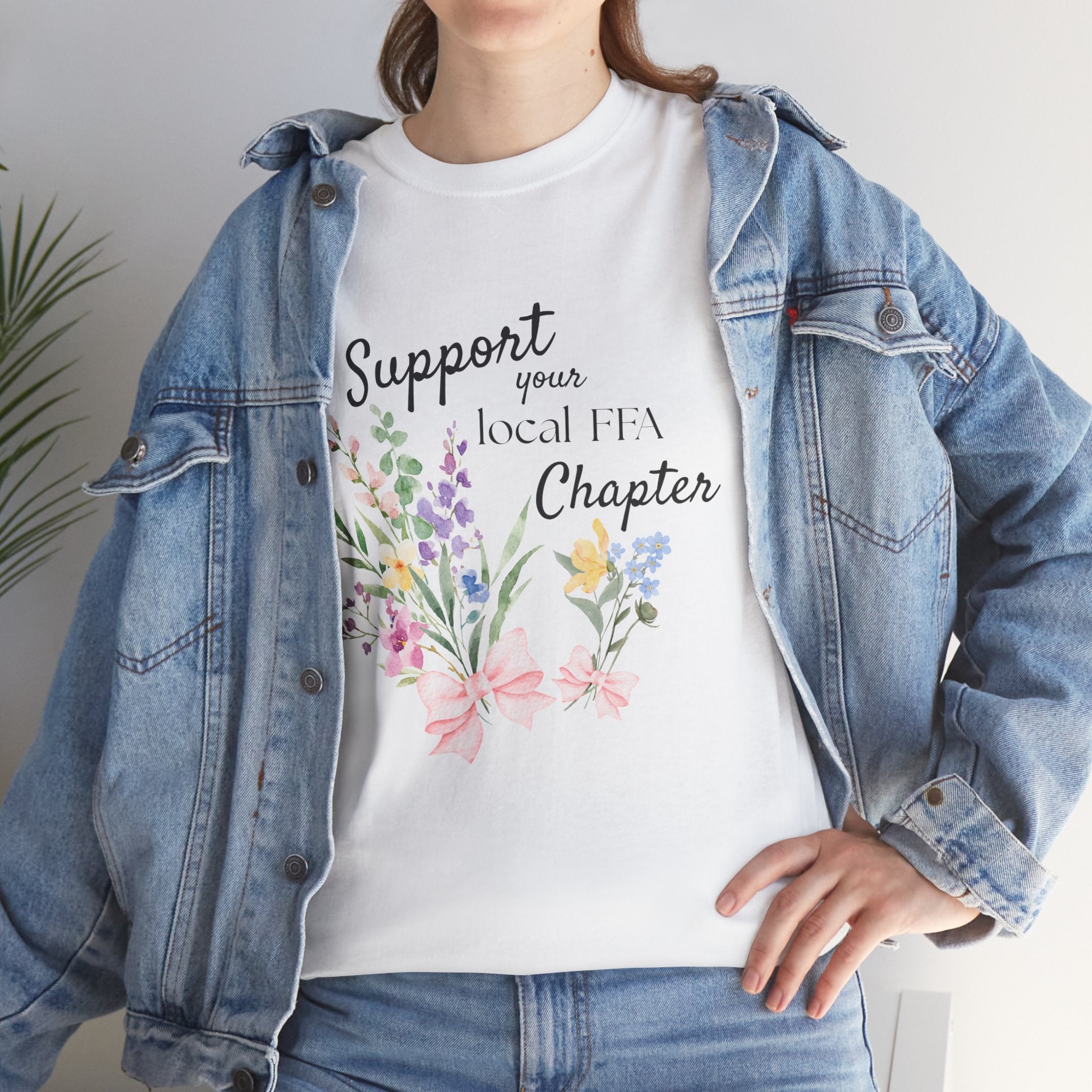 Support Your Local FFA Chapter T‑Shirt — Watercolor Floral Tee