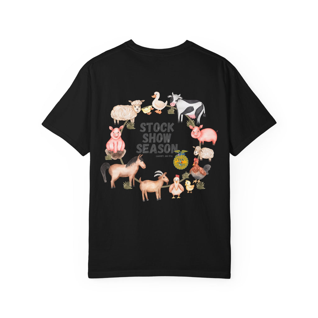 Stock Show Season T-Shirt — Farm Animal Circle Graphic