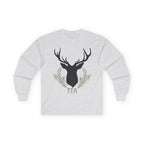 Deer Silhouette Long Sleeve Tee — Rustic FFA Emblem Shirt