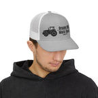 Trucker Cap — 'Dream Big Work Hard' Embroidered Tractor Snapback