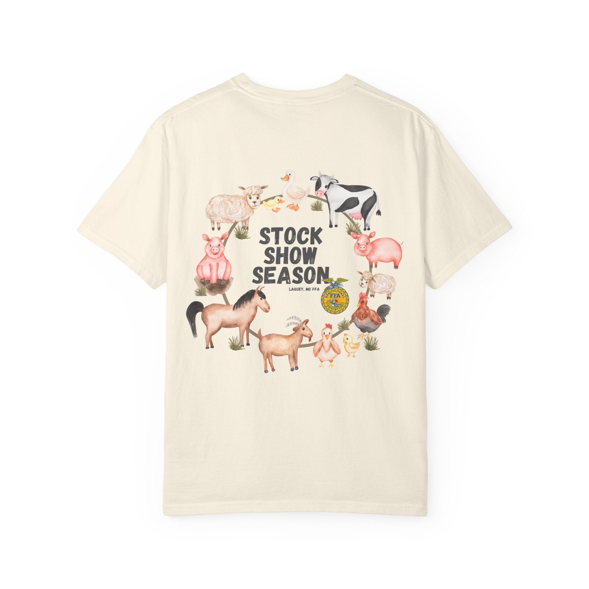 Stock Show Season T-Shirt — Farm Animal Circle Graphic