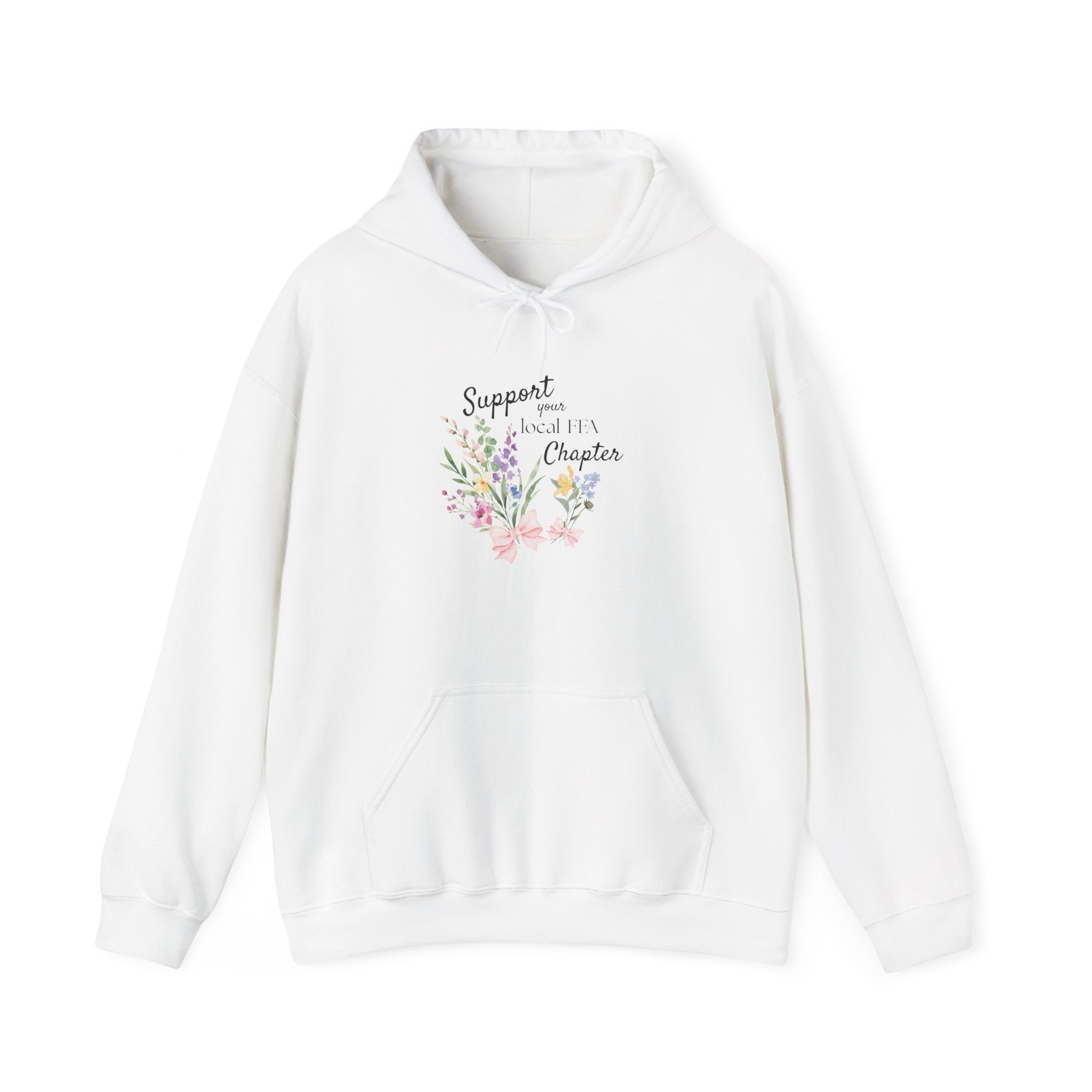 Support Local FFA Chapter Hoodie — Floral Inspirational Sweatshirt