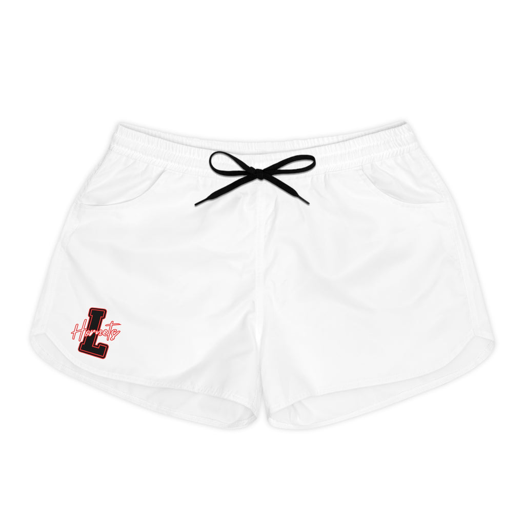 Casual Women's Athletic Shorts  — Lightweight Workout Shorts - Hornets Logo