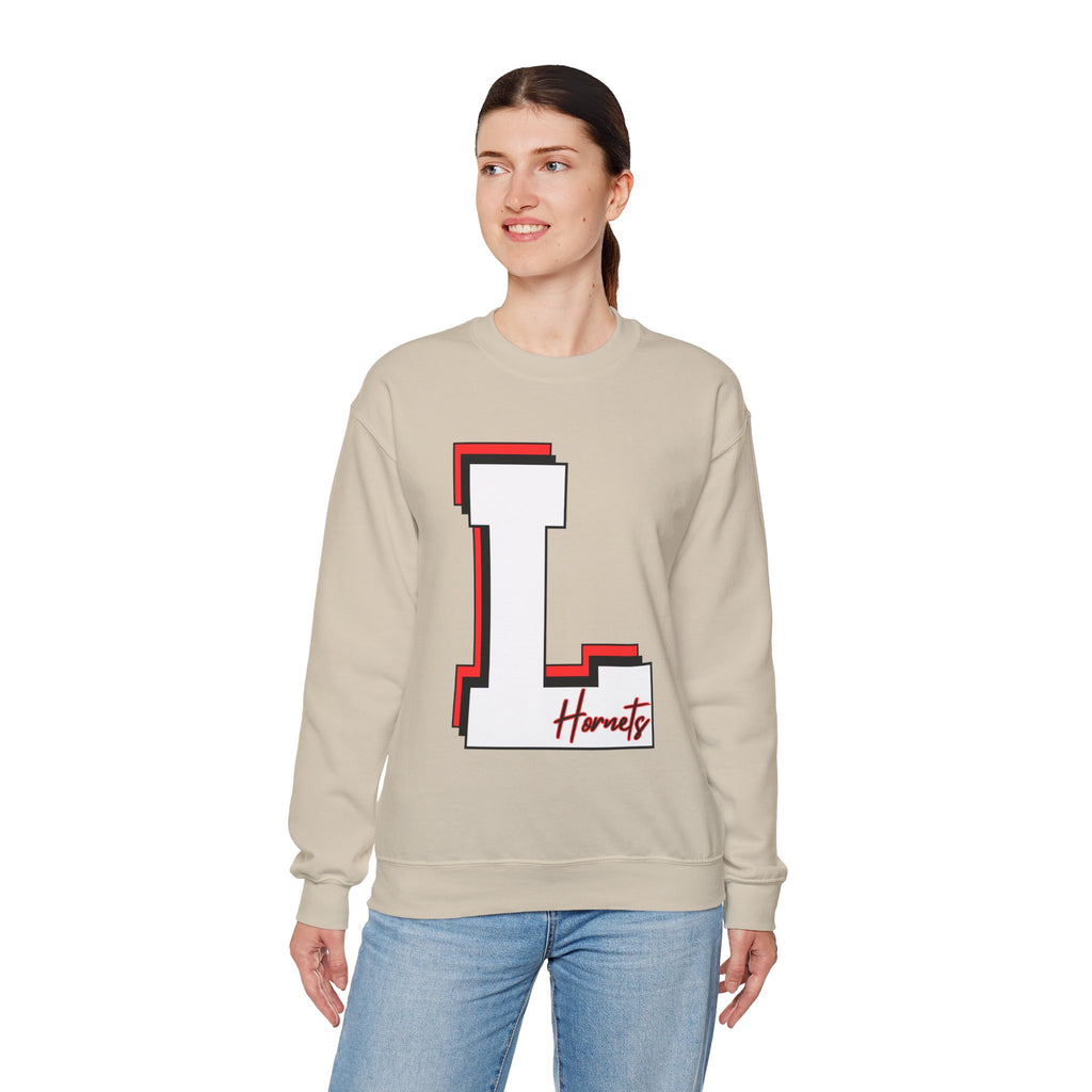 Game Day Crewneck Sweatshirt - L Monogram Hornet Logo