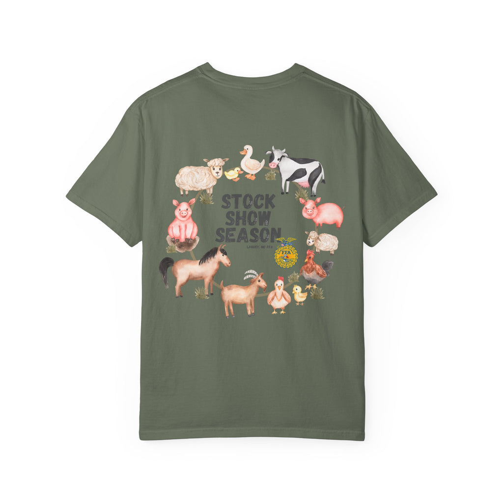Stock Show Season T-Shirt — Farm Animal Circle Graphic