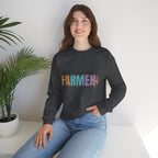 Farmer Vibes Crewneck Sweatshirt – "Dibs on the Farmer" Pastel Graphic
