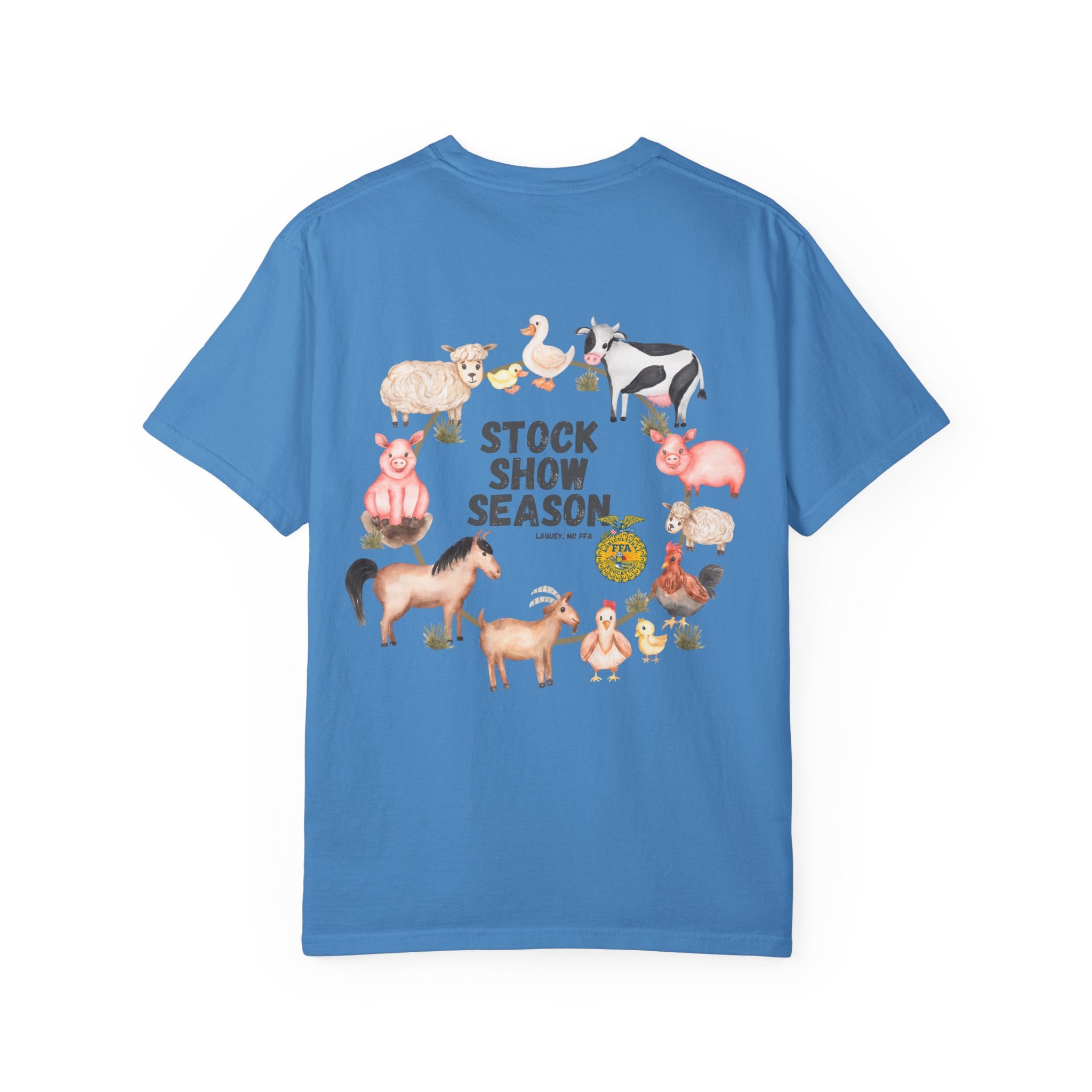 Stock Show Season T-Shirt — Farm Animal Circle Graphic
