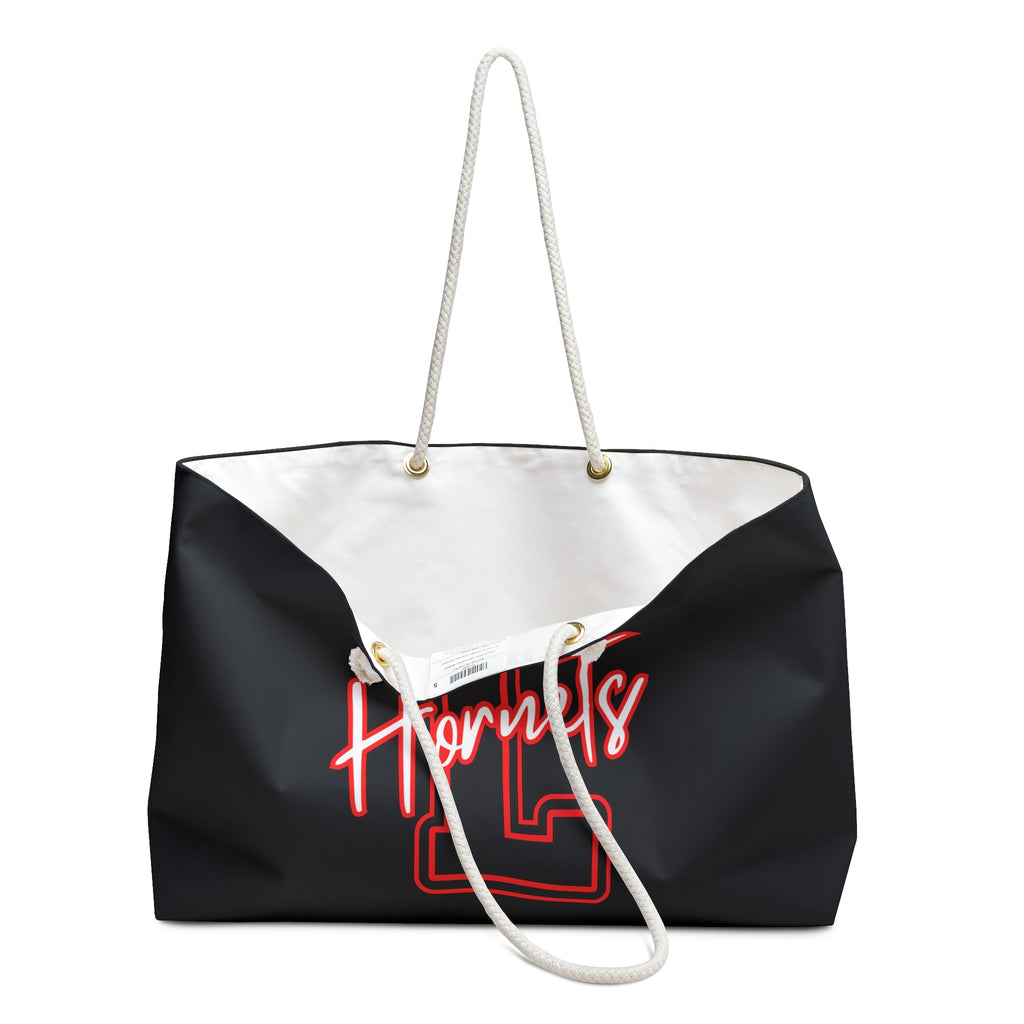 Black Team Logo Weekender Bag