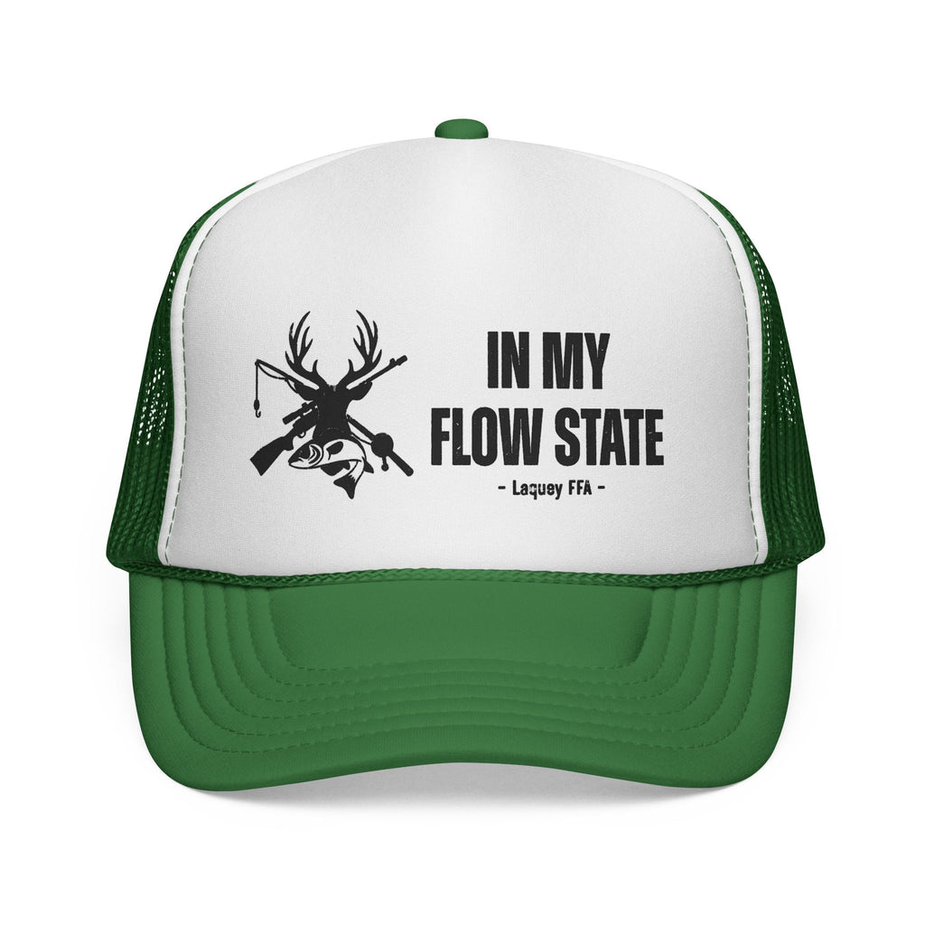Trucker Cap — “In My Flow State” Hunting Deer Skull Mesh Hat