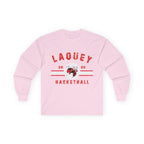 Laquey Basketball Long Sleeve Tee — Vintage Distressed Basketball Shirt