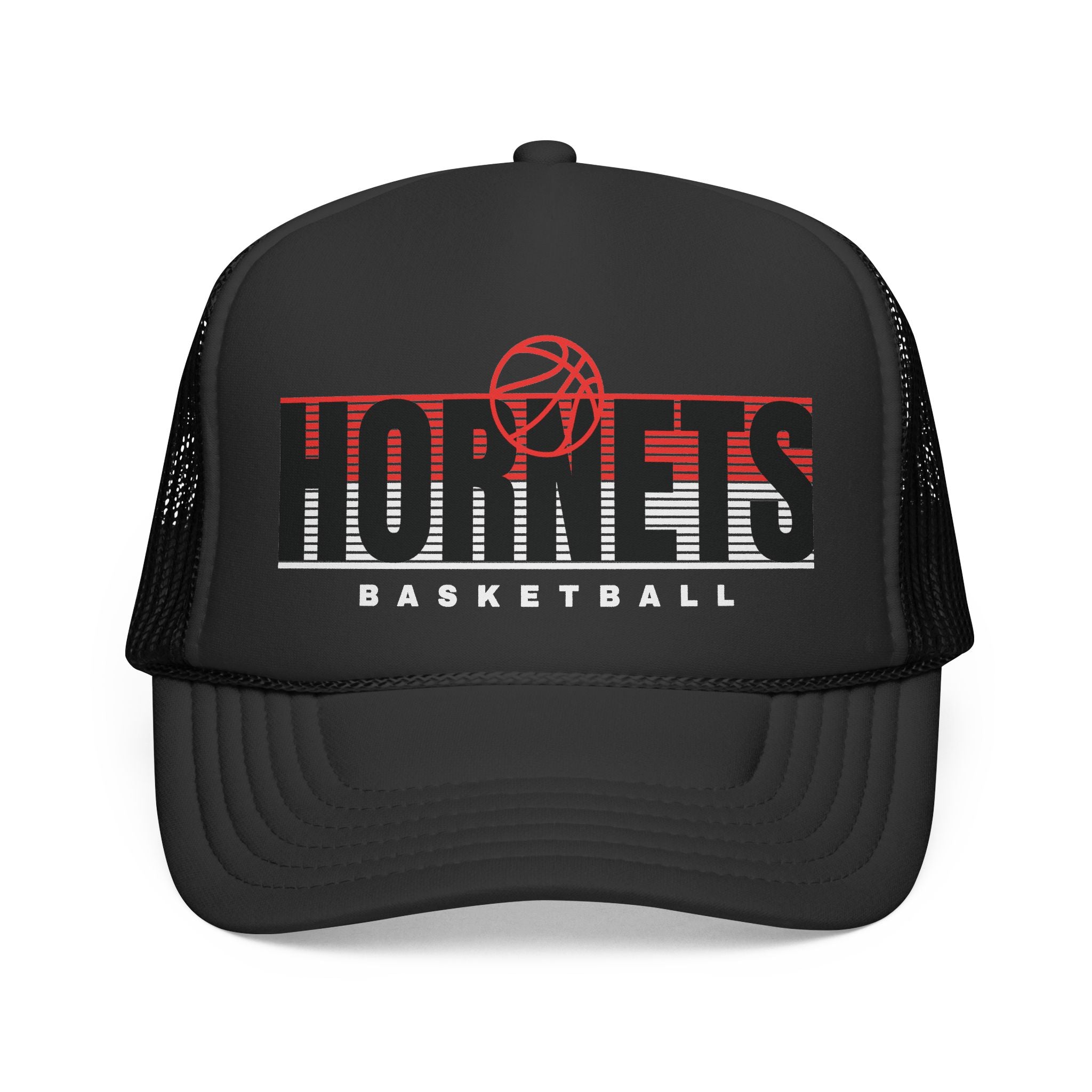 Hornets Basketball Trucker Cap — Vintage Mesh Back Basketball Hat