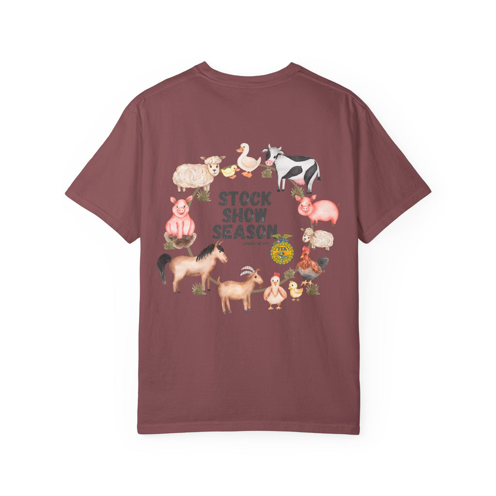 Stock Show Season T-Shirt — Farm Animal Circle Graphic