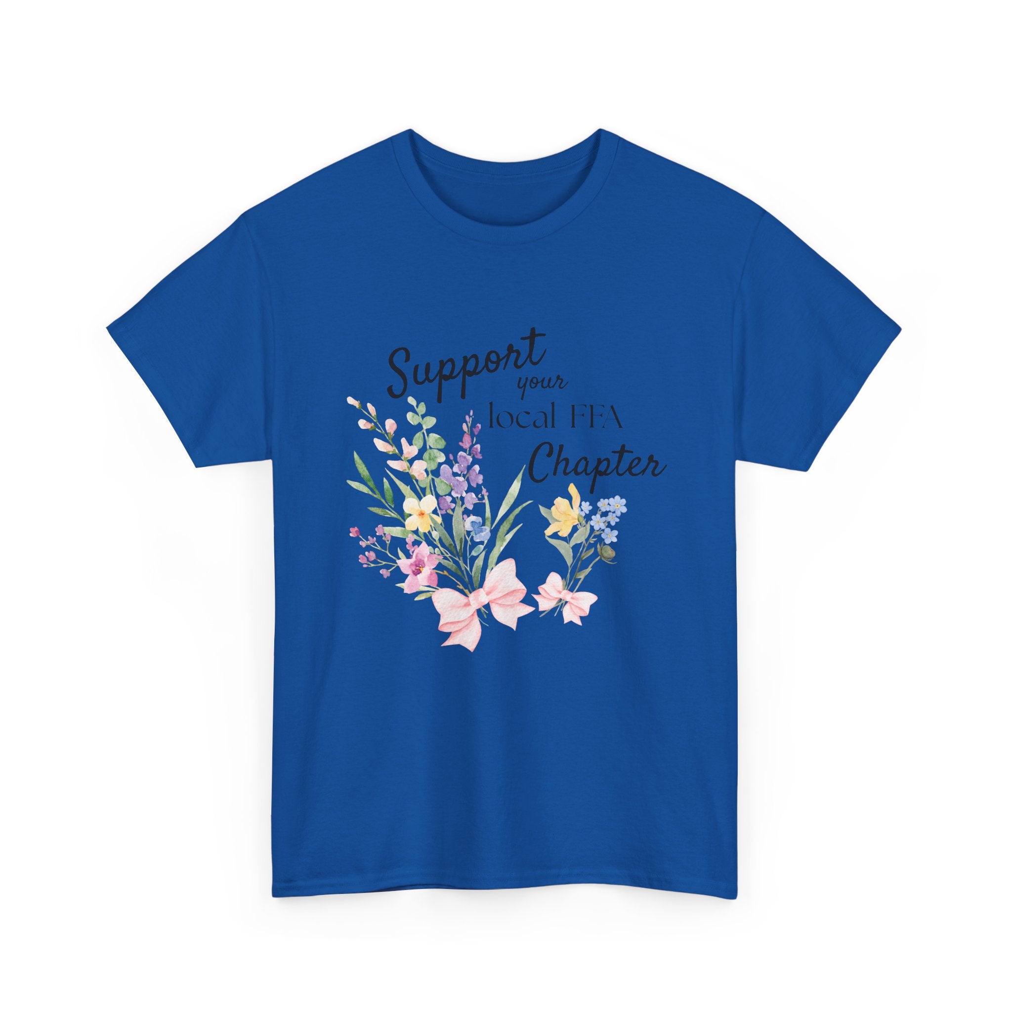 Support Your Local FFA Chapter T‑Shirt — Watercolor Floral Tee