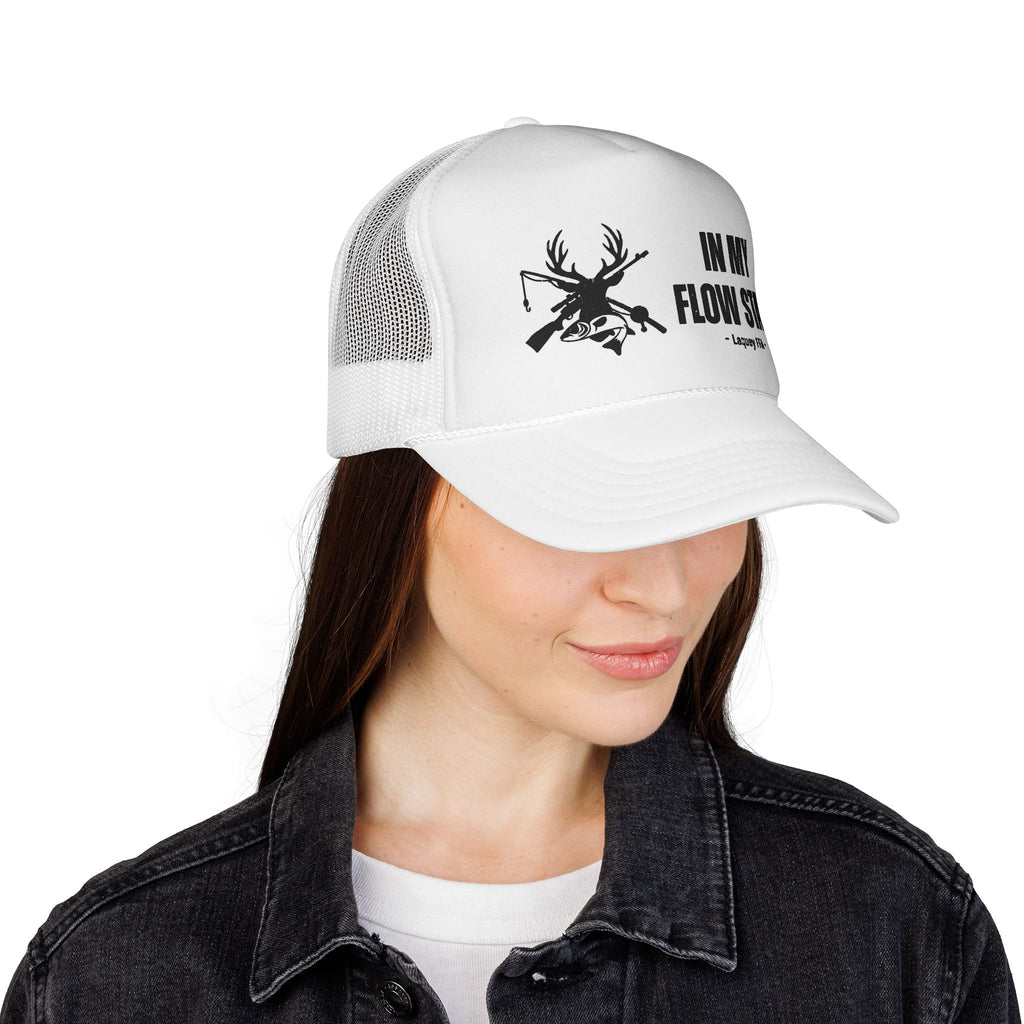 Trucker Cap — “In My Flow State” Hunting Deer Skull Mesh Hat
