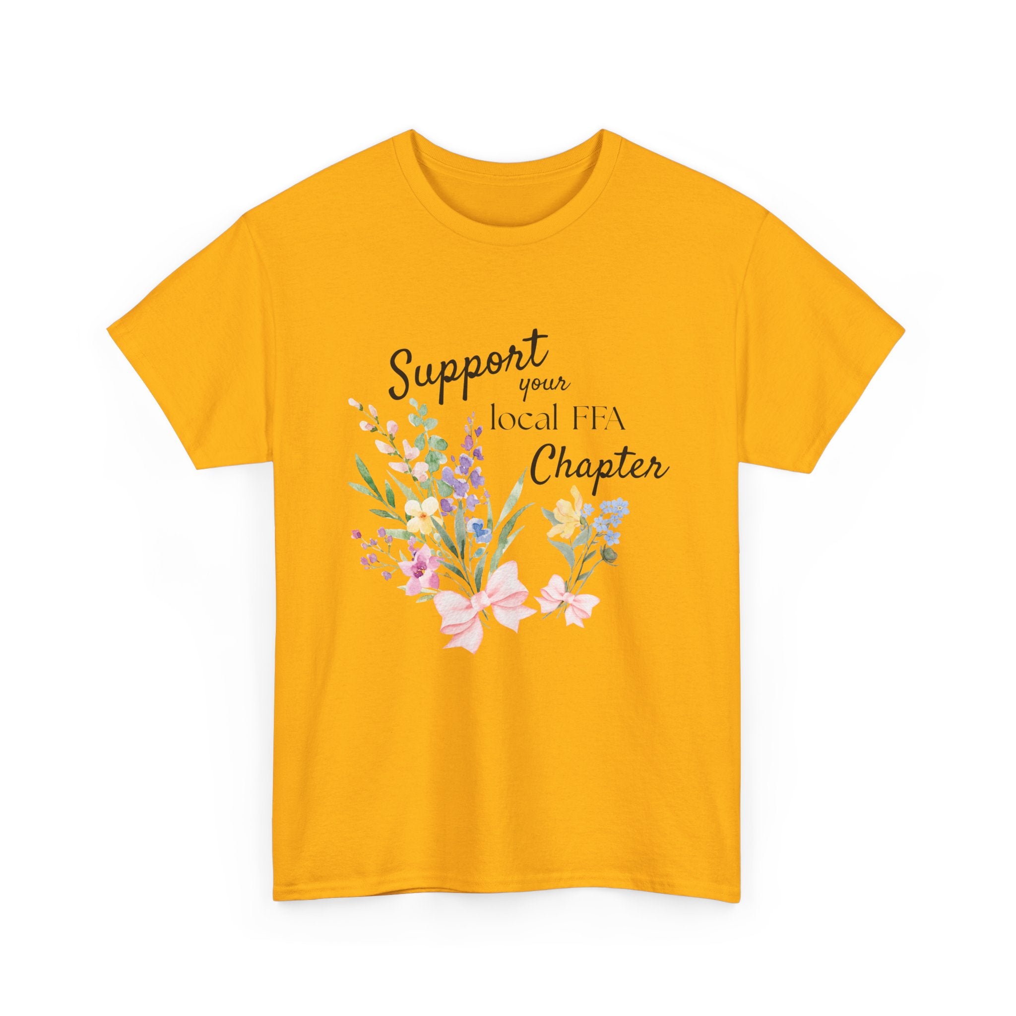 Support Your Local FFA Chapter T‑Shirt — Watercolor Floral Tee