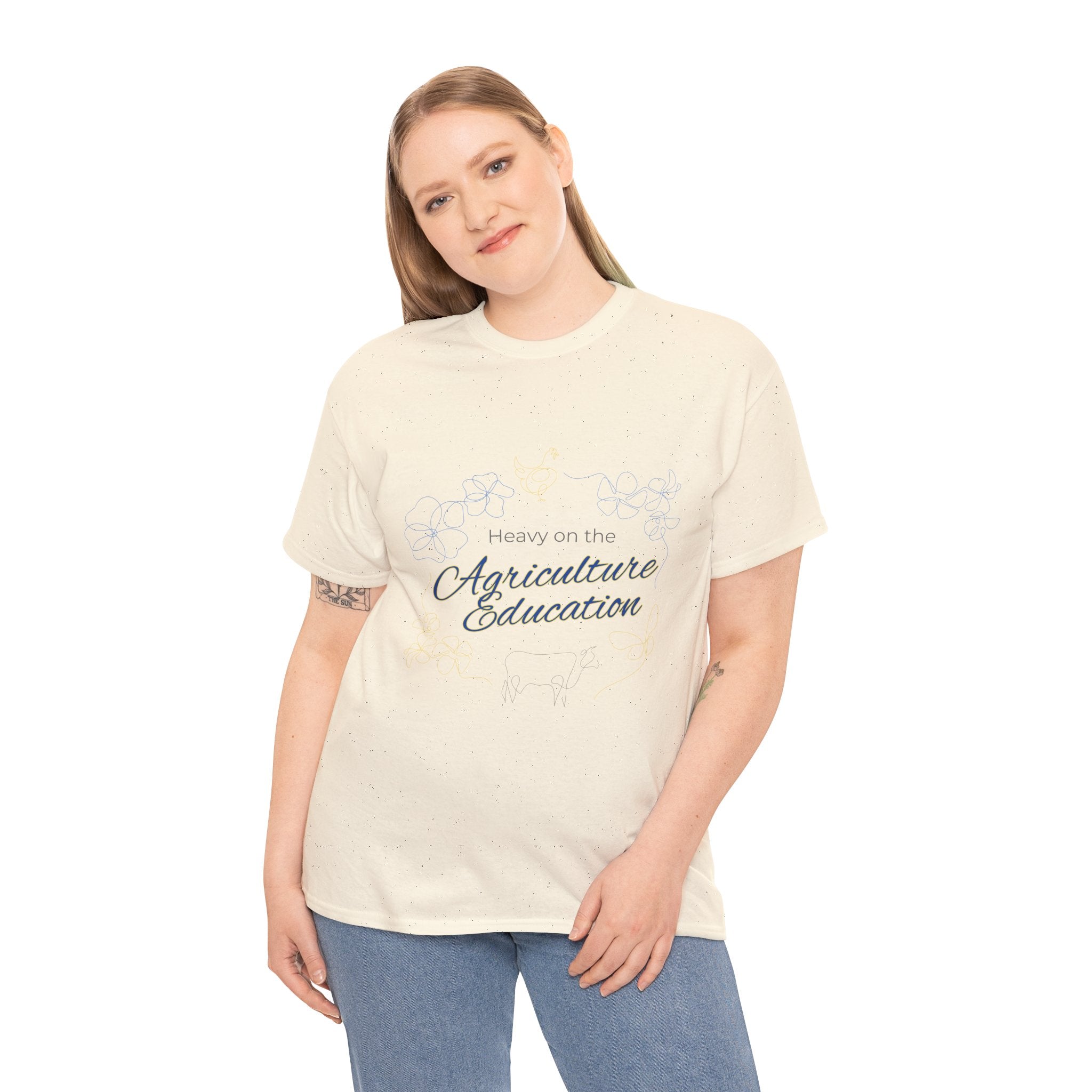 Agriculture Education T-Shirt — 'Heavy on the Agriculture Education' Farm Teacher Tee
