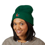 Rooster Embroidered Beanie - Classic Cuffed Knit Hat