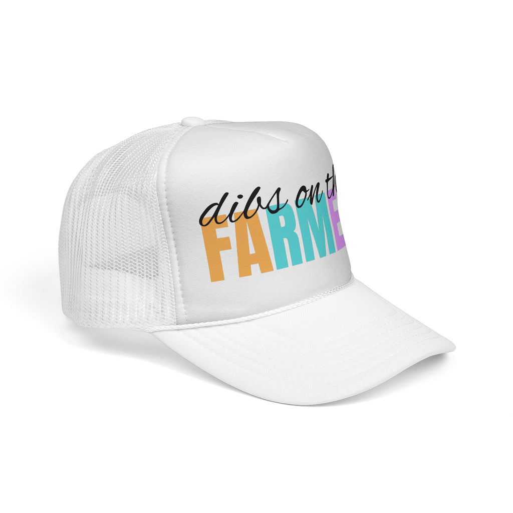 Dibs on the Farmer Trucker Hat — Colorful Country Farm Mesh Cap