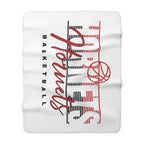 White Hornets Basketball Sherpa Blanket
