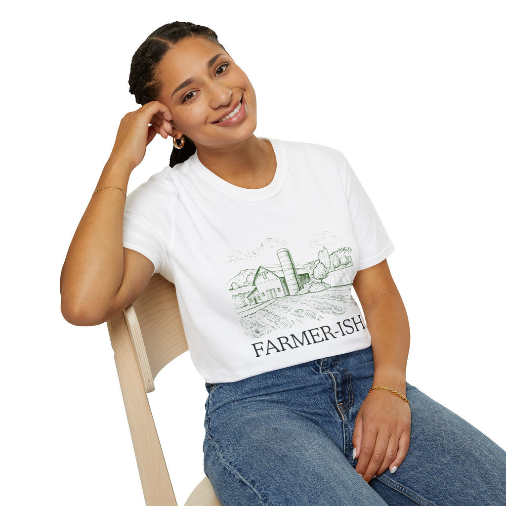Farmer-ish Tee — Vintage Farm Sketch Graphic T-Shirt