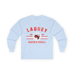 Laquey Basketball Long Sleeve Tee — Vintage Distressed Basketball Shirt