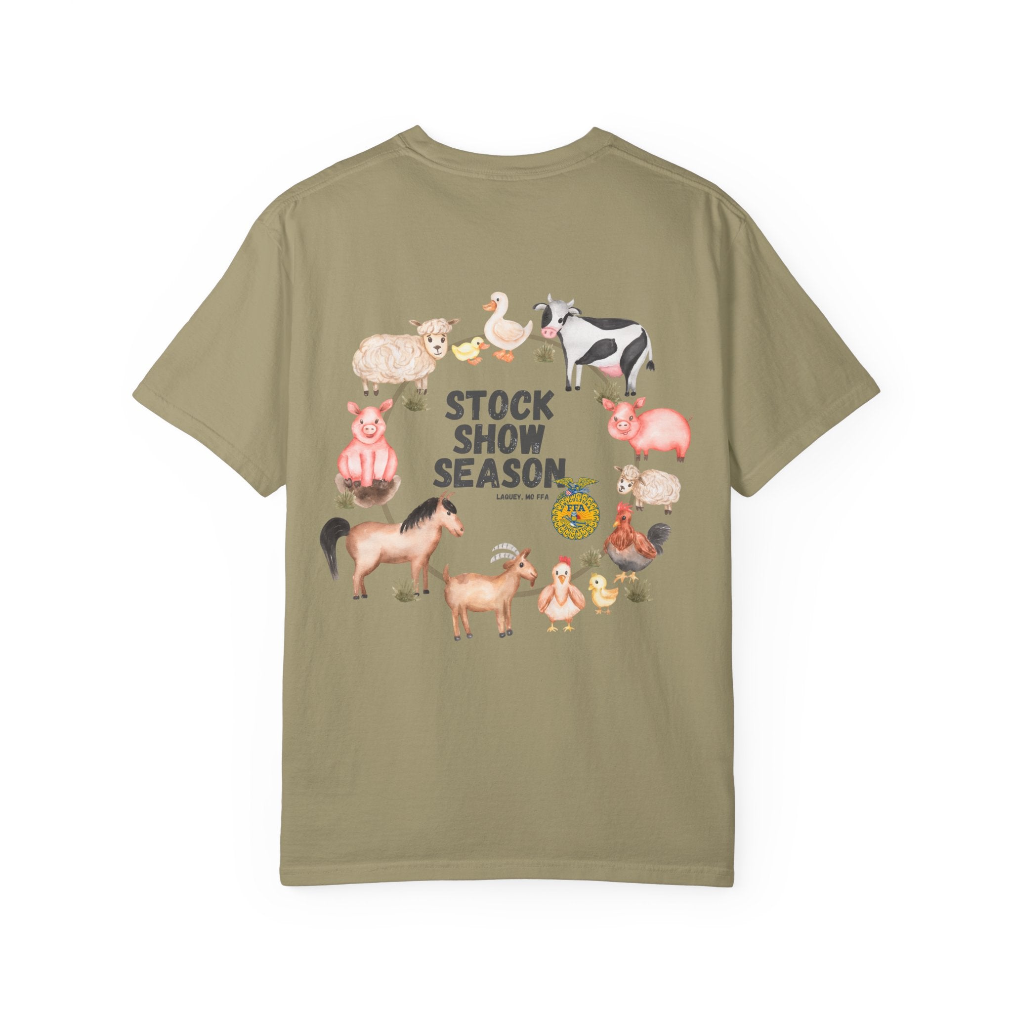 Stock Show Season T-Shirt — Farm Animal Circle Graphic