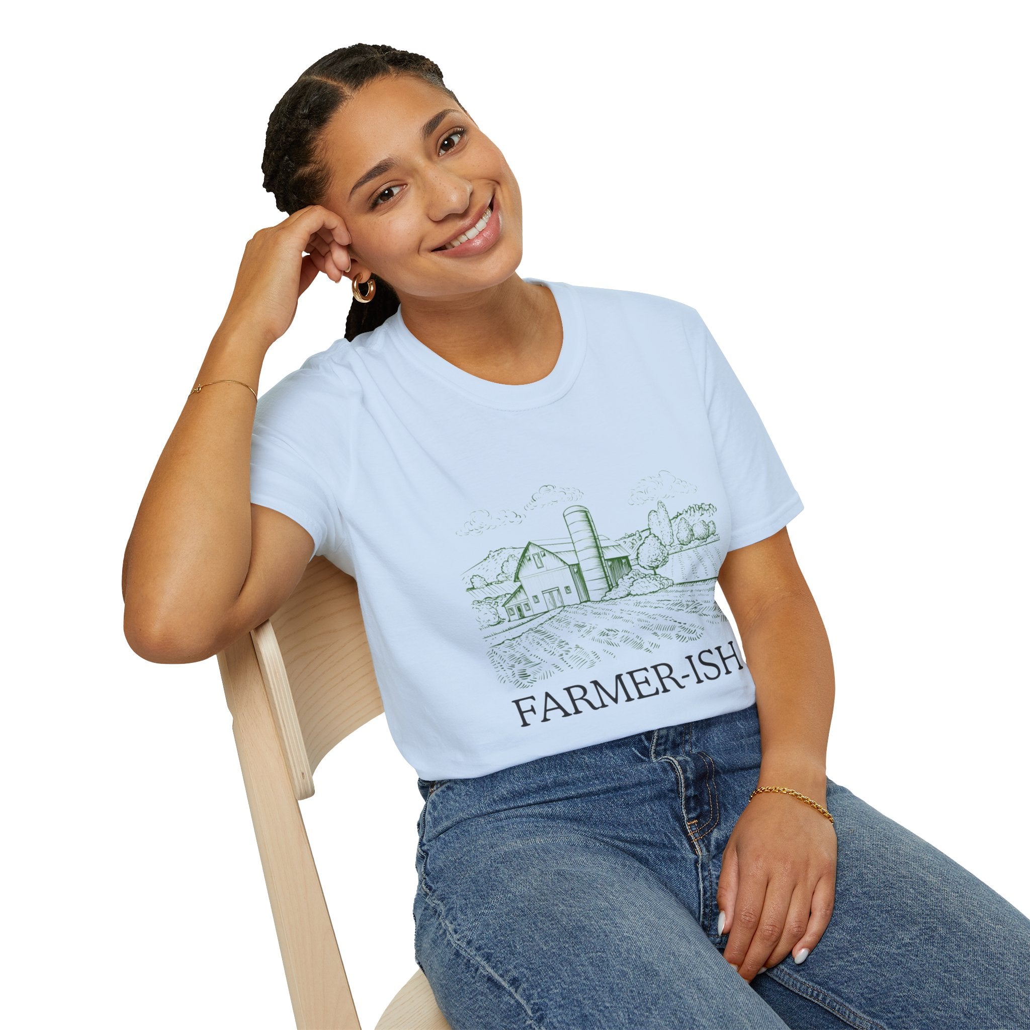 Farmer-ish Tee — Vintage Farm Sketch Graphic T-Shirt