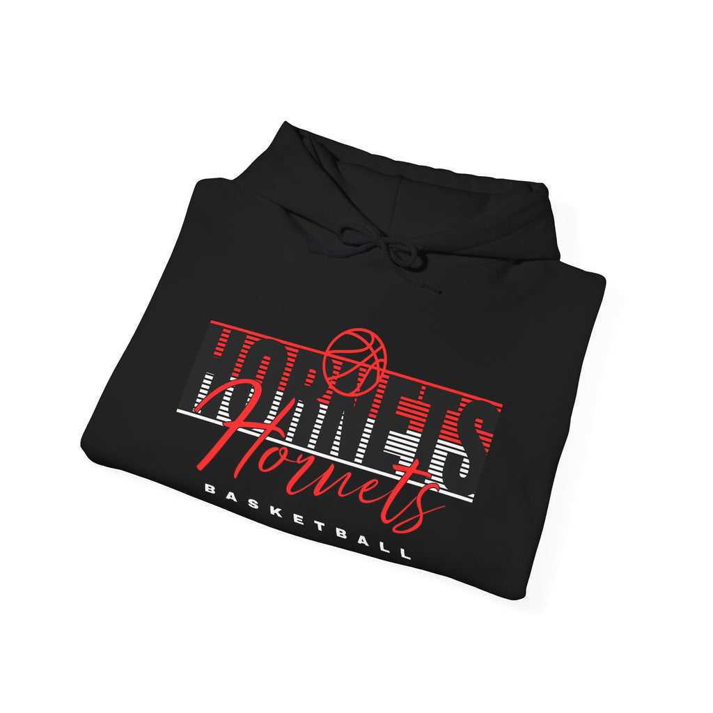 Hornets Basketball Hoodie — Retro Script Team Logo Pullover