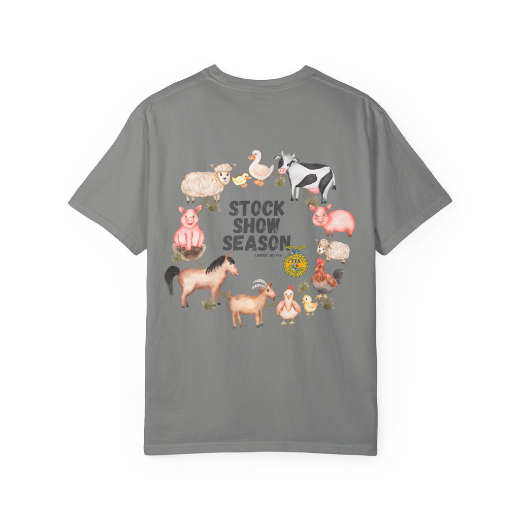 Stock Show Season T-Shirt — Farm Animal Circle Graphic