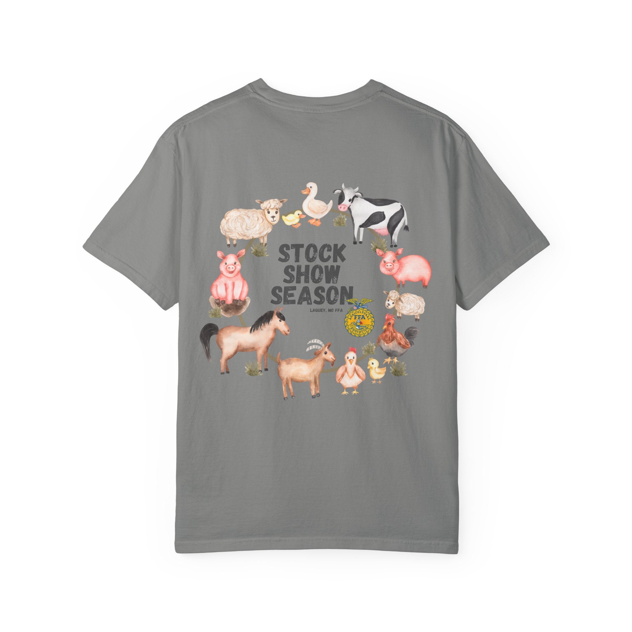 Stock Show Season T-Shirt — Farm Animal Circle Graphic