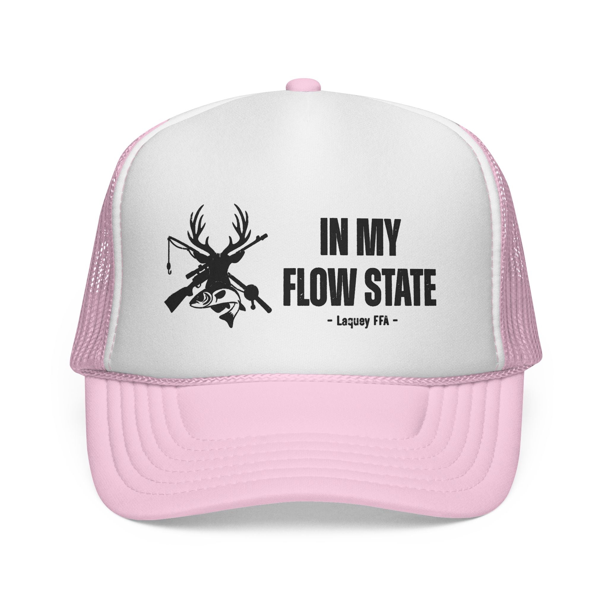 Trucker Cap — “In My Flow State” Hunting Deer Skull Mesh Hat