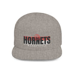 Hornets Basketball Flat Bill Snapback Hat — Retro Team Logo Cap