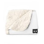 White Hornets Basketball Sherpa Blanket