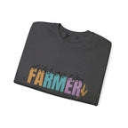 Farmer Vibes Crewneck Sweatshirt – "Dibs on the Farmer" Pastel Graphic