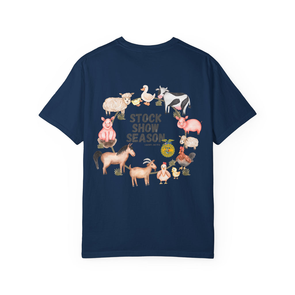 Stock Show Season T-Shirt — Farm Animal Circle Graphic