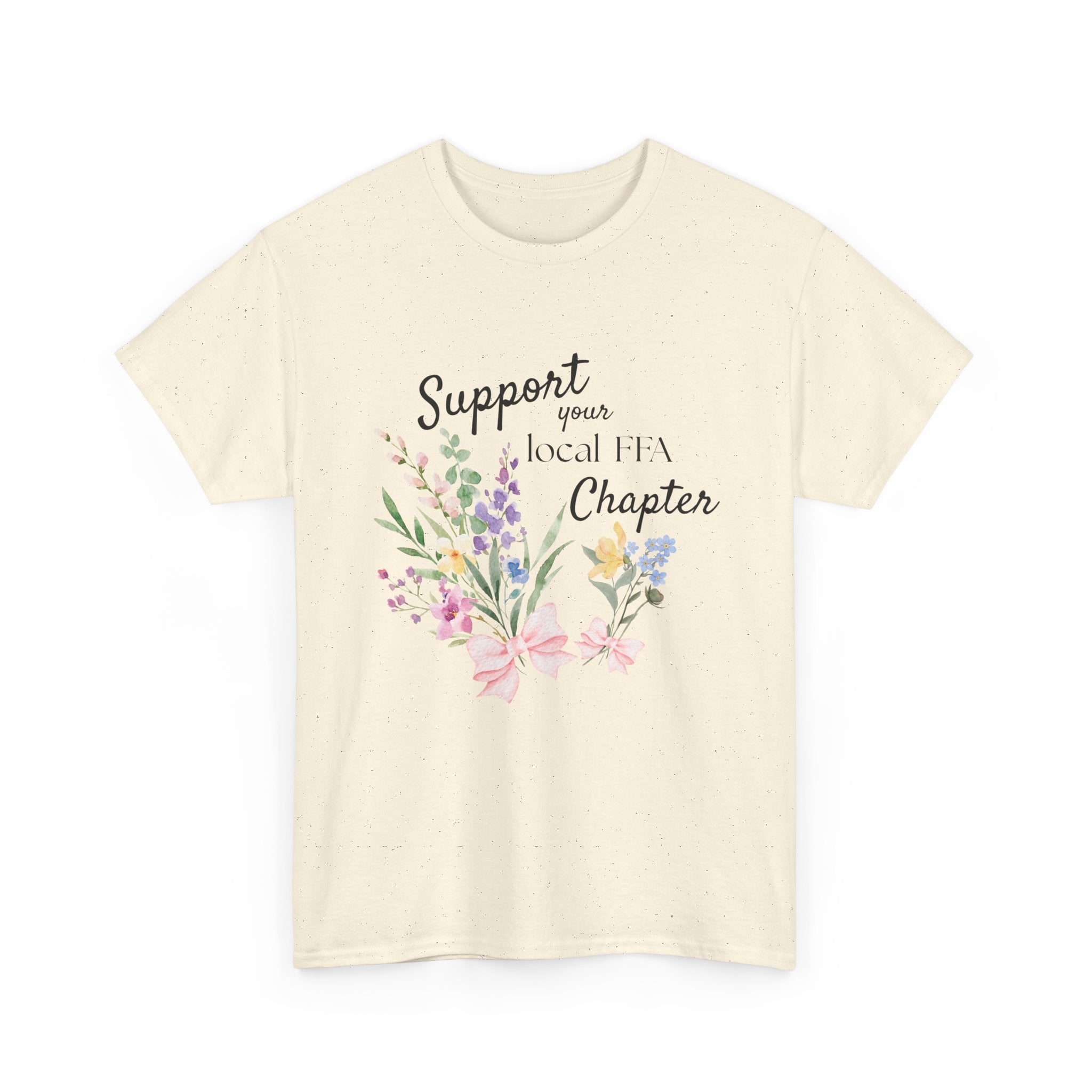 Support Your Local FFA Chapter T‑Shirt — Watercolor Floral Tee