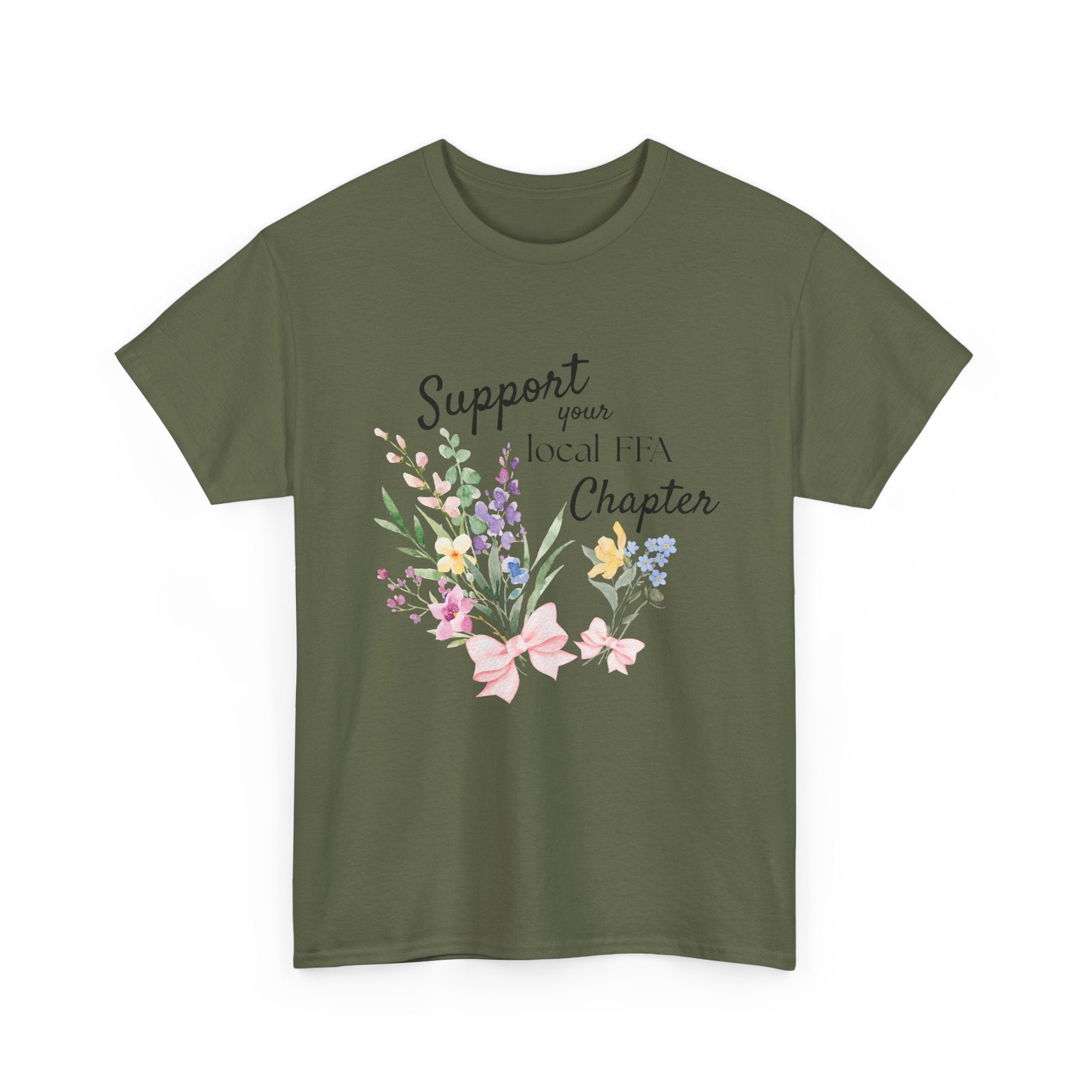 Support Your Local FFA Chapter T‑Shirt — Watercolor Floral Tee