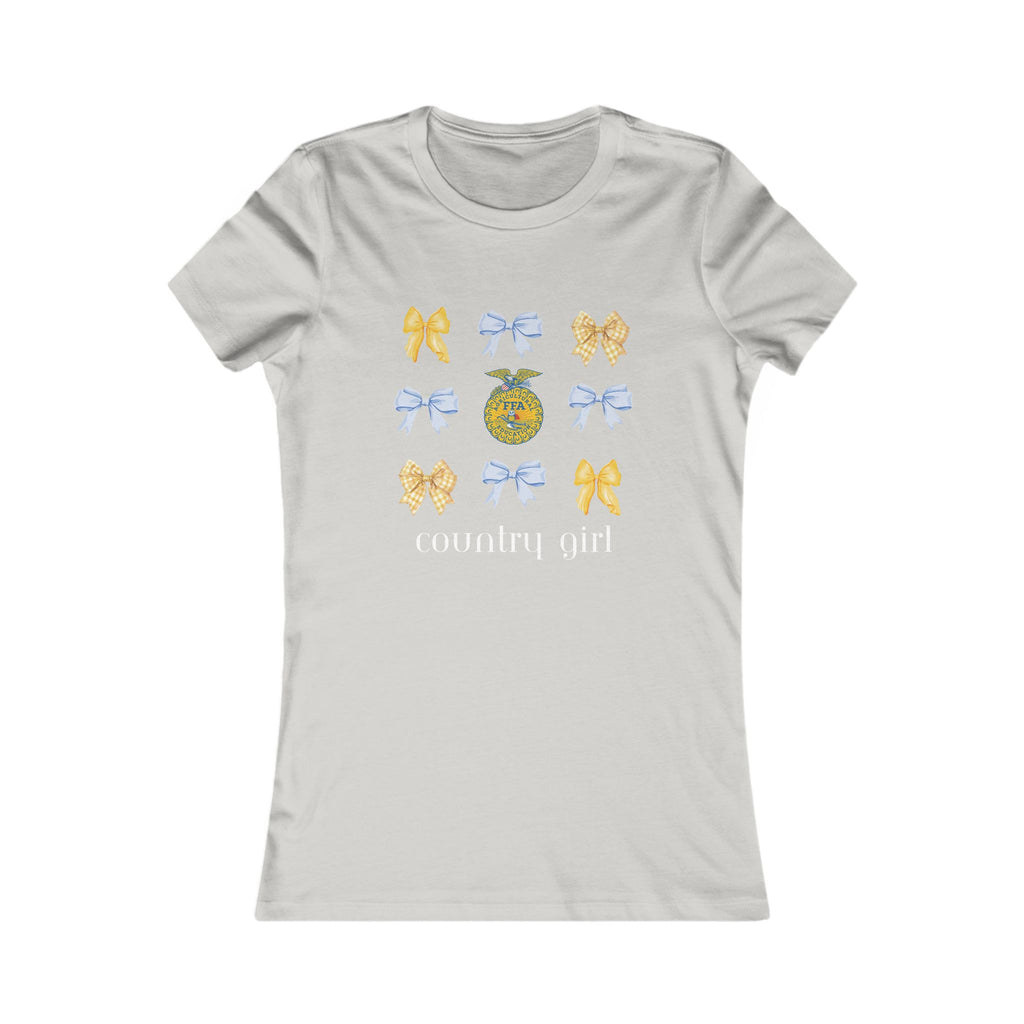 Country Girl Bow Graphic Tee — Women's Country T-Shirt