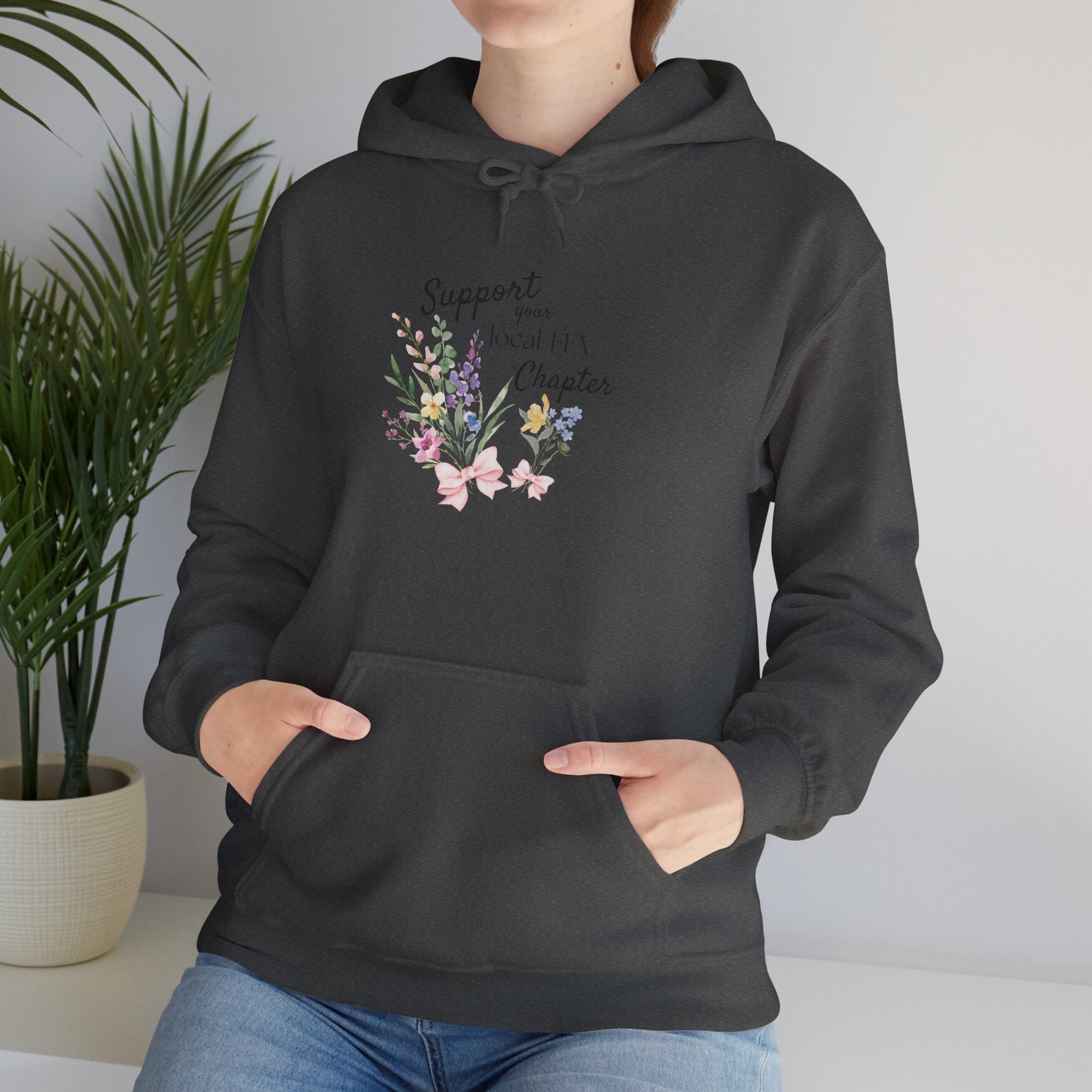 Support Local FFA Chapter Hoodie — Floral Inspirational Sweatshirt