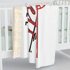 White Hornets Basketball Sherpa Blanket